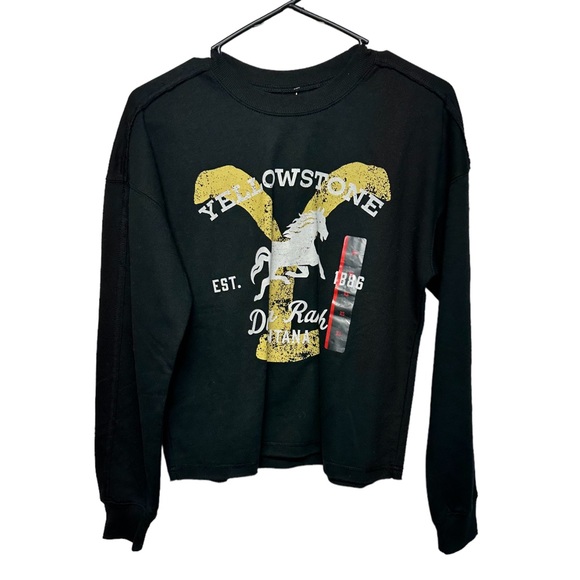 2/$20   Yellowstone Dutton Ranch Graphic Sweatshirt - Black - Picture 5 of 7